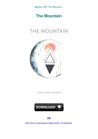 eBooks PDF The Mountain