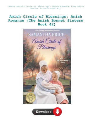 Books Amish Circle of Blessings Amish Romance (The Amish Bonnet Sisters Book 42)