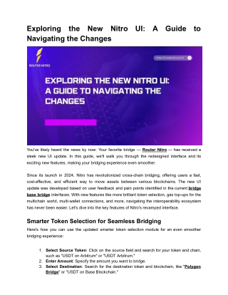 Exploring the New Nitro UI_ A Guide to Navigating the Changes