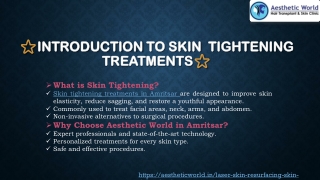 Effective Skin Tightening Treatments in Amritsar