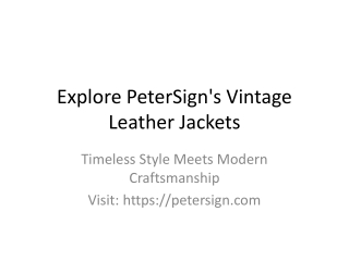 PeterSign_Vintage_Leather_Jackets