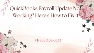 QuickBooks Payroll Update Not Working.