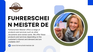 Führerscheinservice von Führerschein Meister De – Schnell & Sicher