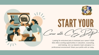 Start Your Career with CEDP