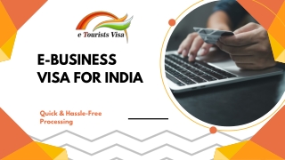 E-Business Visa for India