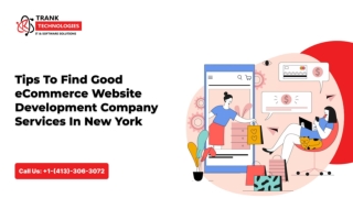 Tips To Find Good eCommerce Website Development Company Services In New York