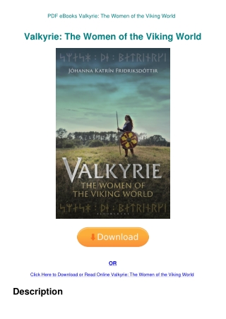 PDF eBooks Valkyrie The Women of the Viking World