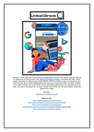 Affordable Digital Marketing Packages – Custom Plans | Unitel Direct