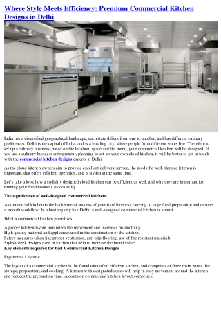 Where Style Meets Efficiency