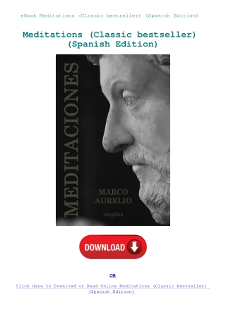 eBook Meditations (Classic bestseller) (Spanish Edition)