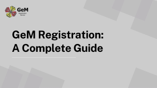 GeM Registration A Complete Guide