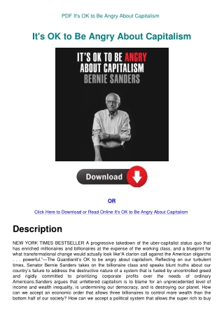 PDF It's OK to Be Angry About Capitalism