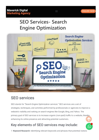 SEO Services- Search Engine Optimization