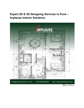 Expert 2D & 3D Designing Services in Pune