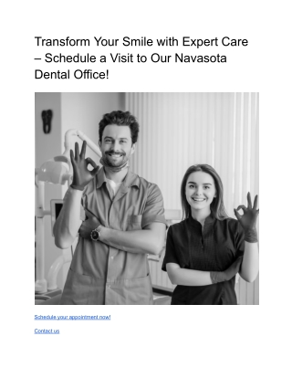 Transform Your Smile with Expert Care – Schedule a Visit to Our Navasota Dental Office!