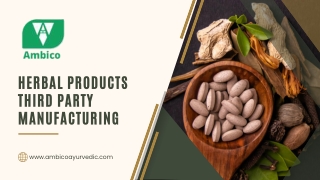 Best Herbal Products Third Party Manufacturing Company in India