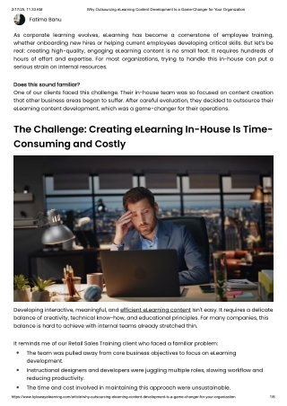 Why Outsourcing eLearning Content Development Is a Game-Changer for Your Organization