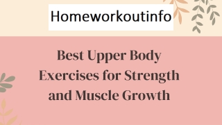 Best Upper Body Exercises for Strength and Muscle Growth