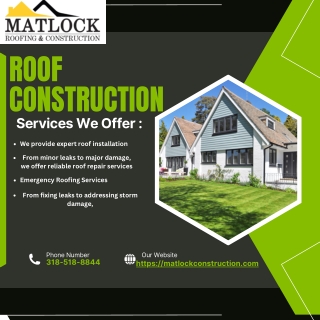 matlock roof construction