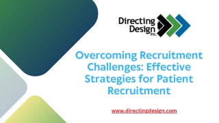 Overcoming Recruitment Challenges Effective Strategies for Patient Recruitment