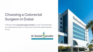Finding the Right Colorectal Specialist in Dubai: What You Need to Know