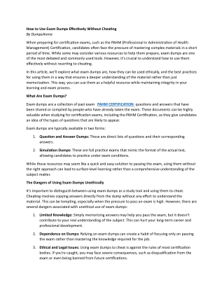 How to Make PAHM Certification Your Gateway to Healthcare Success