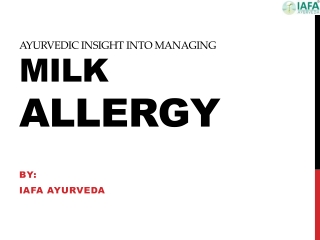 Milk Allergy: Causes, Symptoms and Treatment