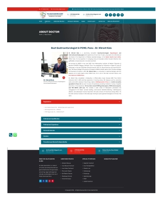 Best Gastroenterologist in PCMC, Pune - Dr. Vikrant Kale