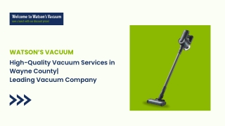 High-Quality Vacuum Services in Wayne County| Leading Vacuum Company