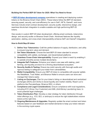 Building the Perfect BEP-20 Token for 2025_ What You Need to Know