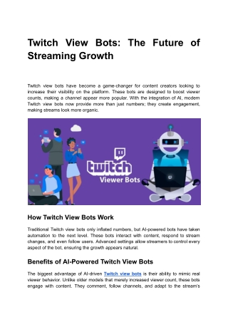 Twitch View Bots_ The Future of Streaming Growth