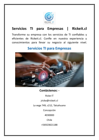 Servicios TI para Empresas  Rickeit.cl