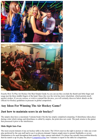 Any Type Of Tips For Winning The Air Hockey Game? Beyond Great & Bad Hd