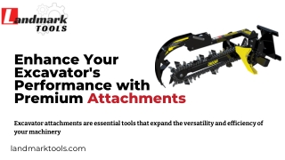 Enhance Your Excavator's Performance with Premium Attachments