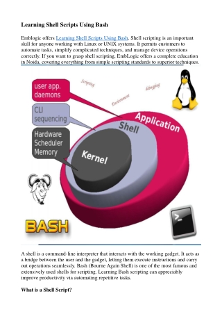 Learning Shell Scripts Using Bash
