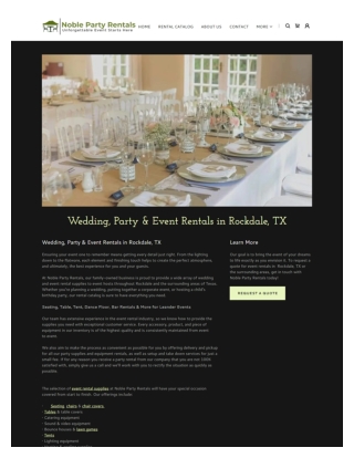 Wedding, Party & Event Rentals in Rockdale, TX