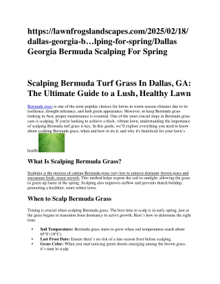 Dallas Georgia Bermuda Scalping For Spring