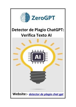 Detector de Plagio ChatGPT Verifica Texto AI