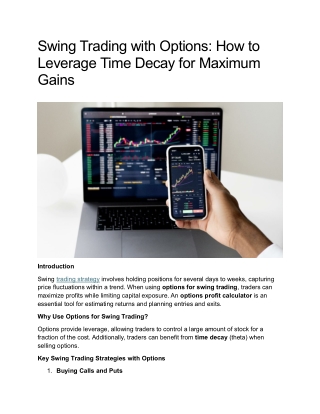 Swing Trading with Options