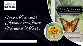 Small Bugs Sign Decoration for Windows & Doors - Mesh Magnets