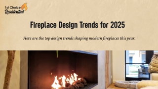 Fireplace Design Trends for 2025