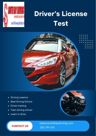 Driver's License Test in Torrance | South Bay Driving School