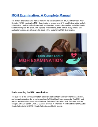 moh-examination PDF