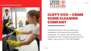 Say Goodbye to Odours with Our Removal Services