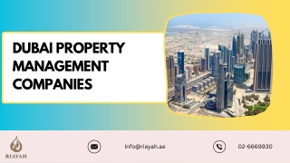 Dubai Property management Companies