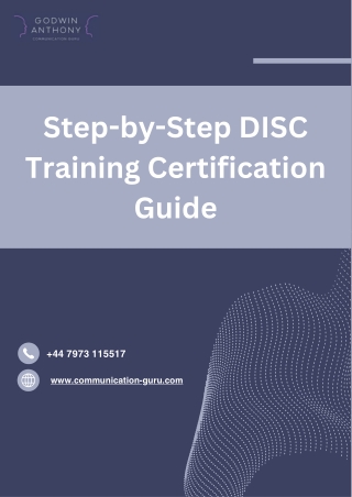 Step-by-Step DISC Training Certification Guide