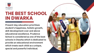 Best School Near Dwarka, Delhi: Choose Prudence Schools