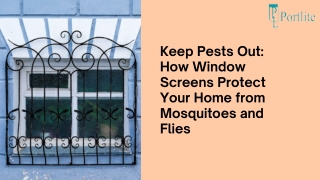 Keep Pests Out How Window Screens Protect Your Home from Mosquitoes and Flies