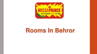 Rooms in Behror (3)