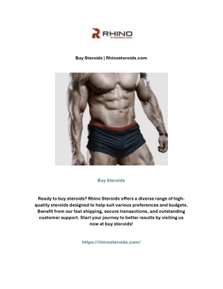 Buy Steroids | Rhinosteroids.com